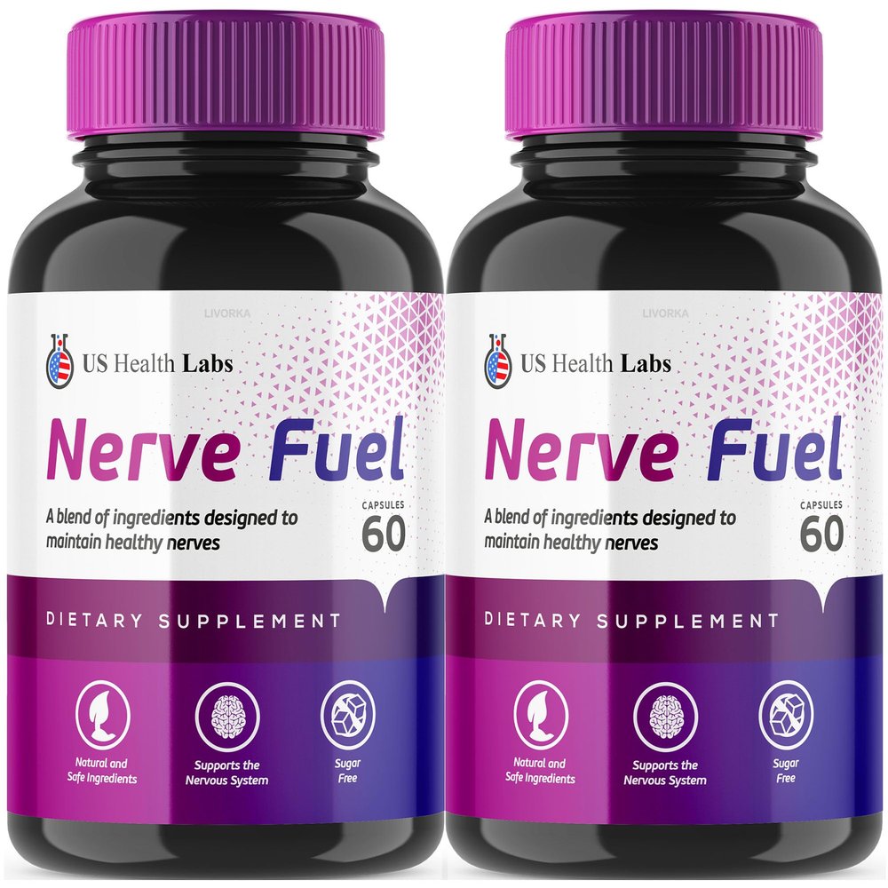 2 Pack - Nerve Fuel - Nerve Fuel Capsules, Nerve Fuel 120 Capsules for 2 Months, Nerve Fuel Advanced Formula, Nervefuel, Nerve Fuel Reviews.