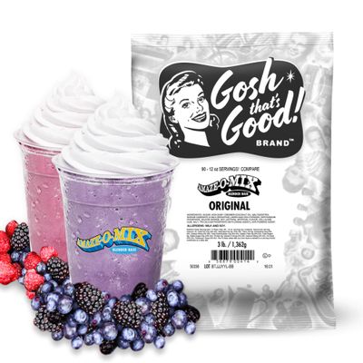 Gosh Thats Good! Amaze-O-Mix Smoothie & Frappe Blender Base  Vanilla Creamy Beverage Base for Coffee Shops | Lactose-Free | Use with Tea, Coffee, Smoothies, or Flavor Mix-Ins | 3 lb Bag