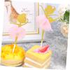 PRETYZOOM 8pcs Ballerina Cake Toppers Creative Decorative Picks for Birthday Parties and Showers Safe Material for Cake Decoration and Themed Celebrations view 4
