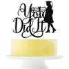Yetxel black glitter You Did It Cake Topper- Glitter Funny Congrats Grad 2026 Graduation Cake Decorations Girl Graduation Decorations Cake Pick for 2026 Graduation Party Decorations (2) view 1