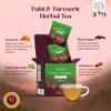 Nepaya Tulsi & Turmeric Herbal Tea Bag  15 Pyramid Tea Bags, Holy Basil Blend with Cinnamon & Black Pepper, Biodegradable, Caffeine-Free, Himalayan Tisane view 3