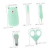 Hohopeti 1set Nail Clippers and Scissors Kit for Newborns Safe Rounded Edge Design Easy to Use Manicure Pedicure Tools for Green view 2