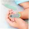 Hohopeti 1set Nail Clippers and Scissors Kit for Newborns Safe Rounded Edge Design Easy to Use Manicure Pedicure Tools for Green view 4