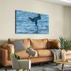 Canvas Wall Art for Living Room Bedroom Diving Anchovies Big Large Wall Art Decor Framed Painting Wall Pictures Prints Artwork Office view 3