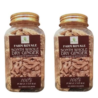 (25KG & 25KG) Farm Royale Whole Sonth/Dried Ginger/Sabut/khadi Saunth ||Sukhi Adrak||1+1 Combo||100% Pure and Natural||Export Quality||Handpicked Material