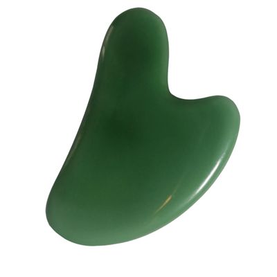 Ipetboom Natural Jade Guasha Board and Scraping Massage Tool for Facial and Full-body Relaxation Heart Shaped Design for Smooth Skin and Wrinkle Reduction for Ages