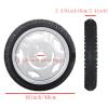 2 Pcs 16 Inch Replacement Wheelchair Rear Wheels Assembly, Polyurethane Inflatable/Solid Tire for Most Electric Wheelchairs, Bearings 1 3/4" (4.5cm) (Size : 16X2.5) view 2