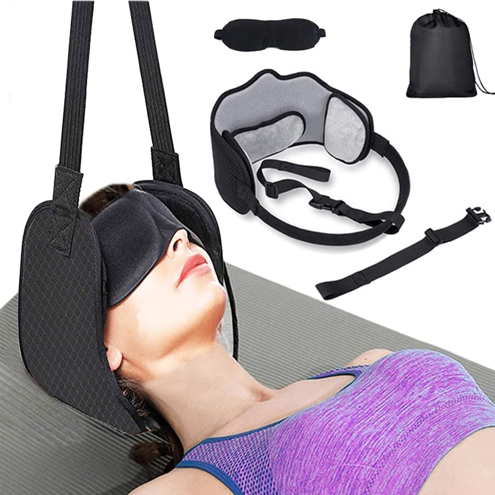 AUSTYLCO Neck Traction for Neck Pain,Neck Cervical Traction Device for Neck Pain Relief and Relaxation,Portable and Adjustable Neck Stretcher Strap for Home/Office