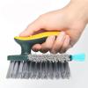 4-in-1 Grout Brush with Squeegee,Durable Bristles,Heavy-Duty Scrub Brushes for Cleaning with Stiff Bristles Cleaning Brush for Bathroom & Kitchen,Tile Floors Bathroom Wall/Corner/Window (Green) view 1