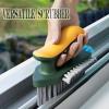 4-in-1 Grout Brush with Squeegee,Durable Bristles,Heavy-Duty Scrub Brushes for Cleaning with Stiff Bristles Cleaning Brush for Bathroom & Kitchen,Tile Floors Bathroom Wall/Corner/Window (Green) view 2