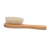 WOFASHPURET 1pc Baby Care Hair Brush Soft Wool Brush for Baby Shower Bath Wooden Handle Gentle on Baby's Hair view 3