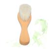WOFASHPURET 1pc Baby Care Hair Brush Soft Wool Brush for Baby Shower Bath Wooden Handle Gentle on Baby's Hair view 4