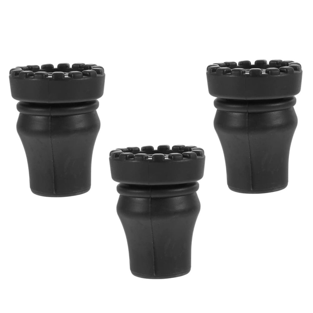 Gogogmee Replacement Feet for Trekking Pole Foot Protectors Anti-Slip Crutch Covers