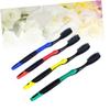 Anneome 8pcs Charcoal Toothbrush for Home Travel Soft Bristles Comfortable Grip Mixed Colors Oral Care view 2