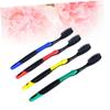 Anneome 8pcs Charcoal Toothbrush for Home Travel Soft Bristles Comfortable Grip Mixed Colors Oral Care view 3