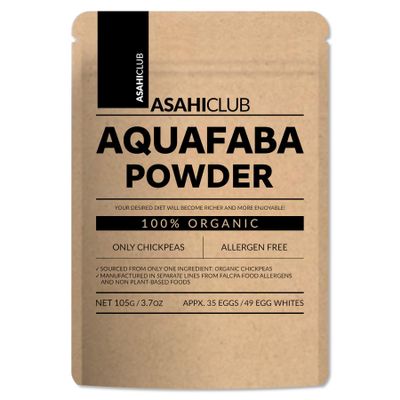 ASAHI CLUB Aquafaba Powder 3.7oz, Organic, Egg/Egg-White Substitute, Vegan Meringue