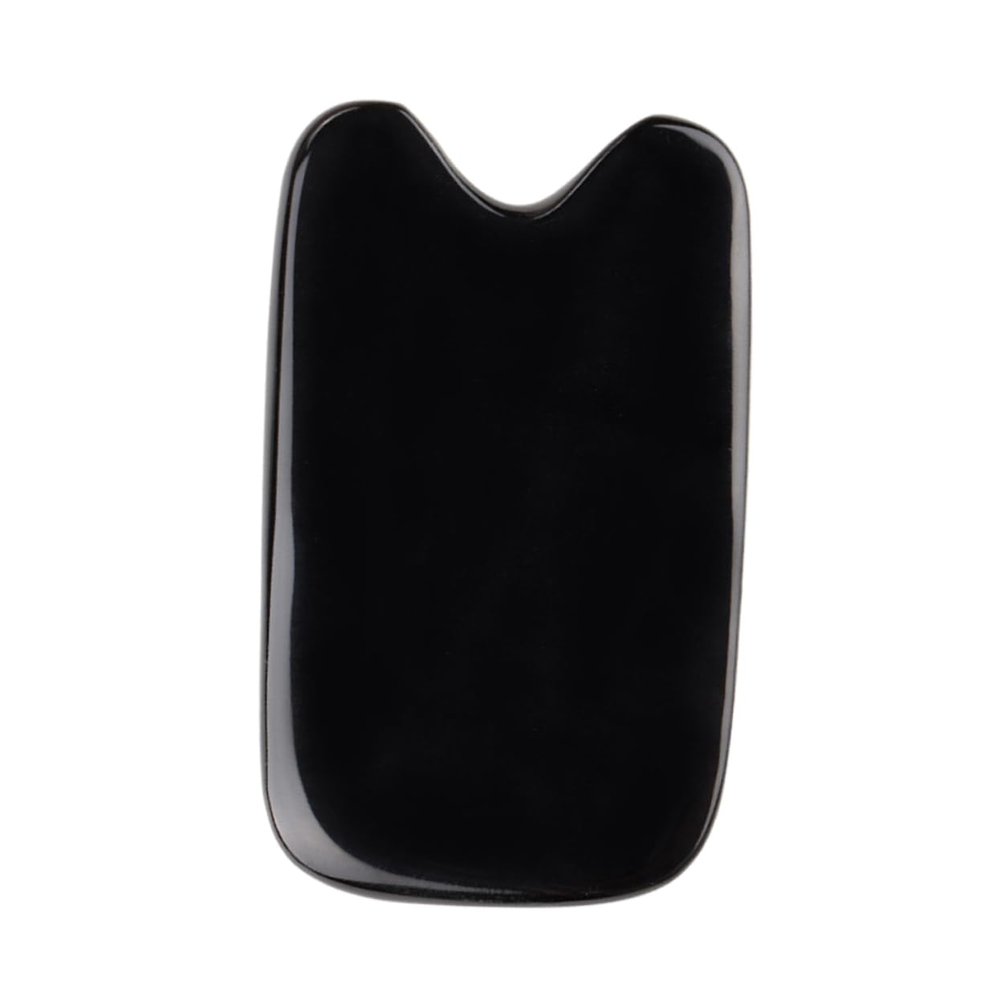 Anneome Black Buffalo Horn Tool Facial Exfoliator Scalp Scratcher Traditional Massager