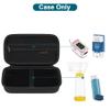 Canboc Carrying Case for Asthma Inhaler, Handheld Spacer for Adults, Mask, Inhaler Spacer Bag with Removable Shoulder Strap, Mesh Pocket fit Medicine or Other Essentials, Black (Case Only) view 2