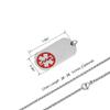 Personalized Allergy Medical Alert ID Necklace for Men Women Free Engraving Stainless Steel Emergency Identification Dog Tag Necklace with Pendant for Daughter Son 20-28" view 4