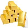 UnicoPak 90 Pack Gold Bar Gift Boxes Party Favors Treasure Hunt Chocolate Coins Candy Treat Boxes for Pirate Casino Golden Birthday Money Gifts Themed Party view 1