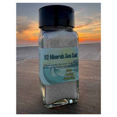 82 Minerals French Grey Sea Salt | Premium Hand-Harvested Sel Gris | 4oz Fine Mineral & Electrolyte Finishing Salt
