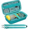Canboc Carrying Case for Asthma Inhaler, Handheld Spacer for Adults, Mask, Inhaler Spacer Bag with Removable Shoulder Strap, Mesh Pocket fit Medicine or Essentials, Turquoise (Case Only) view 1