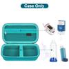 Canboc Carrying Case for Asthma Inhaler, Handheld Spacer for Adults, Mask, Inhaler Spacer Bag with Removable Shoulder Strap, Mesh Pocket fit Medicine or Essentials, Turquoise (Case Only) view 2
