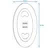 HALLMERS 10pcs 5 Pairs 16mm x 9mm Oval Clear Silicone Anti Slip Nose Pads Screw In Mount Replacement Part - Reading Eyeglass Optical Insert Frame Eyeglasses Non-Slip Specs Spectacles Repair view 2
