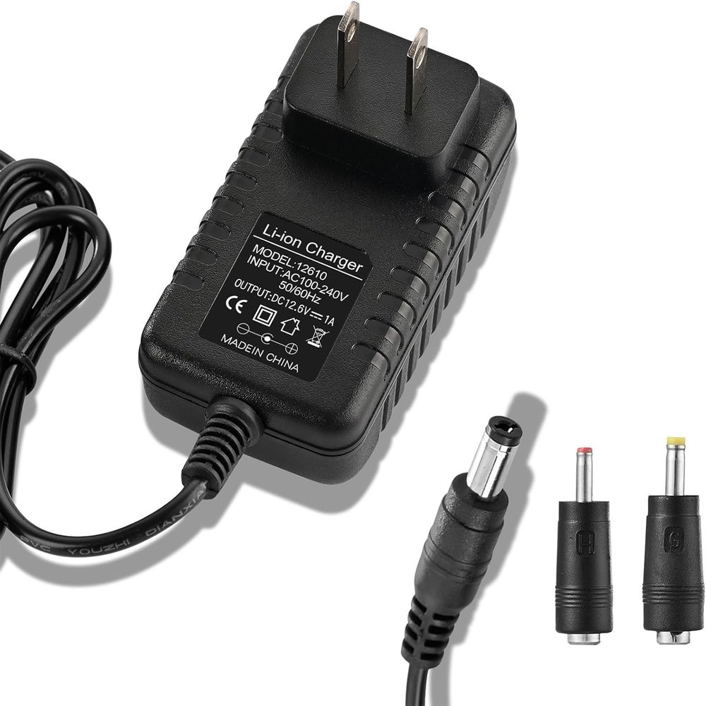 12v Massage Gun Charger 12v ~ 12.6v 1.0A Charger for 12.6v (Universal 12V) Massage Gun Power Cord Switch Power Supply