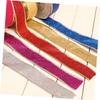 Anneome Christmas Ribbed Band 4 Rolls of Wide Christmas Ribbon Packaging Ribbons Red Grosgrain Bow-Knot Making Supplies for Party Wrapping view 3