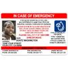 1 Cute Pooch Disability Alert In Case of Emergency Card (Red Emergency Card) view 3