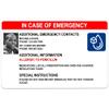 1 Cute Pooch Disability Alert In Case of Emergency Card (Red Emergency Card) view 4