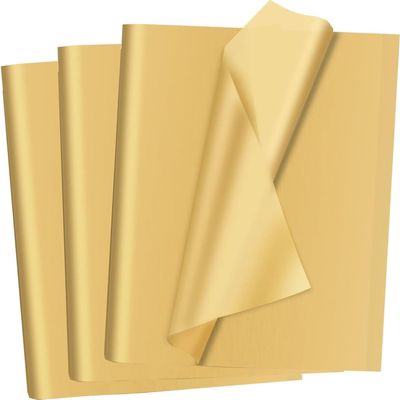 60 Sheets Gold Tissue Paper for Gift Bags Decoration, Art Tissue Paper Bulk for Packaging DIY Art Crafts Birthday Wedding Halloween, 14 X 20 Inch
