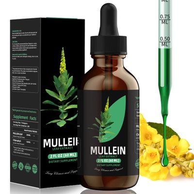 YUMOYI Spruce JIYIN Mullein Leaf Extract - Support Lung Cleanse & Respiratory Function for Healthy Breathing - Natural Supplement, Tincture Drops | Non-GMO, Vegetarian | 1 Month Supply