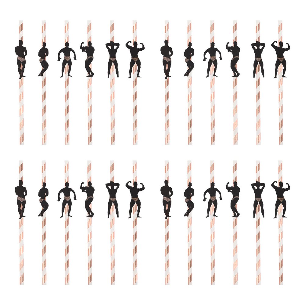 24pcs Bachelorette Party Drinking Straws Funny Straws Dancing Men Dancer for Cocktail Valentines Day Birthday Parties