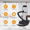 Gavigain Electric Cocktail Smoker Kit, Cocktail Smoker Kit Drink Smoker Infuser Kit Drink Cocktail Smoker Adjustable Gear Aluminum and Zinc Alloy Handheld Smoke Infuser Kit for Kitchen(Silver) view 2