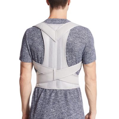 xinrishe Large Size XS-5XL Posture Corrector Adjustable Back Brace Posture Support Hunchback Correction Belt Reshape Your Body Upper And Lower Back Pain Relief Brace (Color : Gray, Size : 3X-Large)