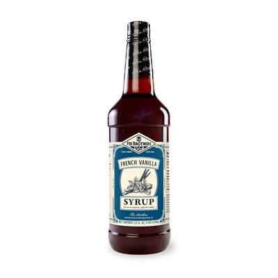 Fee Brothers Cordial Syrup & Coffee Flavoring, French Vanilla, 32 Fl Oz (1 Quart)