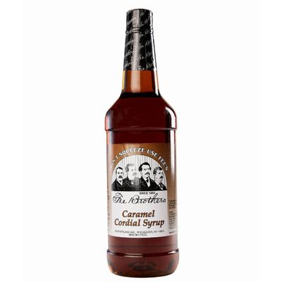 Fee Brothers Cordial Syrup & Coffee Flavoring, Caramel, 32 Fl Oz (1 Quart)