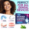 Retainer Cleaner Tablets - 36 Denture Cleaning Tablets & Aligner Cleaner - Removes Odors & Stains  For Aligners, Retainers, Dentures, Night Guards - Mint Flavor view 2