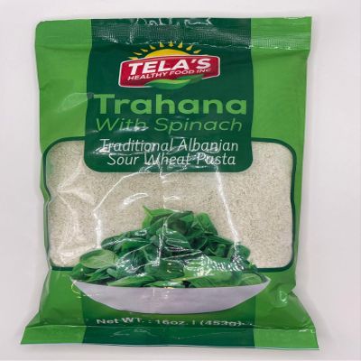 TELA'S HEALTHY FOOD INC. Trahana with (Spinach)