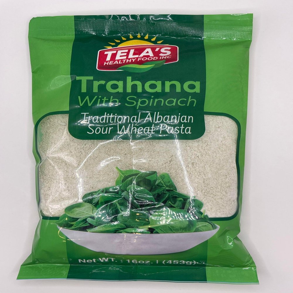 TELA'S HEALTHY FOOD INC. Trahana with (Spinach)
