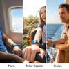 AcuBracelet Motion Sickness Watch Band for Nausea  Acupressure Strap for Balance, Stress, and Focus  Compatible with Apple Watch  White Rainbow Waterproof Silicone Solo Loop (S 42/49) view 2