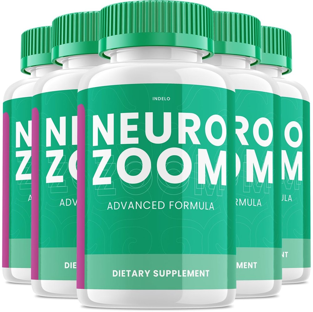 (5 Pack) Neuro Zoom Brain Boost Supplement, Advanced Memory Support Formula, Neuro Zoom Pills Nootropic, NeuroZoom Reviews (300 Capsules)