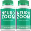(2 Pack) Neuro Zoom Brain Boost Supplement, Neuro Zoom Advanced Memory Support Formula, Neuro Zoom Pills Nootropic to reduce Brain Fog, Neuro Zoom to Boost Memory, NeuroZoom Reviews (120 Capsules) view 1