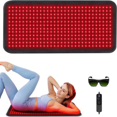 Red Light Therapy Mat for Body - 360 LEDs Large Red & Infrared Light Therapy Pad Blanket with Infrared Light 850nm & 660nm for Full Body Waist Shoulder Muscle