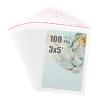 Egofine Self Sealing Cellophane Bags 100 PCS Clear Resealable Sleeves Bags for 3x5 Photo Mats (Bag Size: 3.15x5.12 inches for 3x5 Mats) view 1