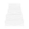 BLK&WH Magnetic Gift Boxes with Lids, Set of 4 White Presents Boxes Assorted Sizes for Birthday, Wedding, Valentines, Christmas, Party, Baby Showers (Matte White) view 1
