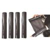 JEWIIP Black Osmotic Plastic Body Wrap, 4 Rolls Premium Black Osmotic Plastic Slimming Body Wrap Film, 60m, Workout and Sweat Enhancer Stomach Wrap Body Wrap Film, Body Wrap Thermal Film Body Effect view 1