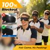 CROUVM 30 Pack Party Game Blindfolds, Disposable Blackout Sleep Masks Bulk for Men Women, Light Blocking Eye Mask for Team Building Adult Kids Activities Travel Sleeping view 2